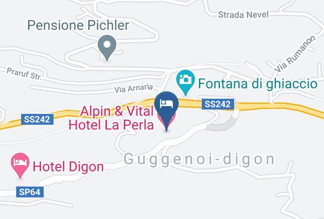 Alpin & Vital Hotel La Perla Map