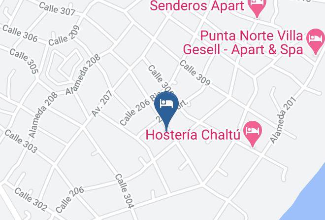 Villa Gesell - Alpina Hosteria Maps