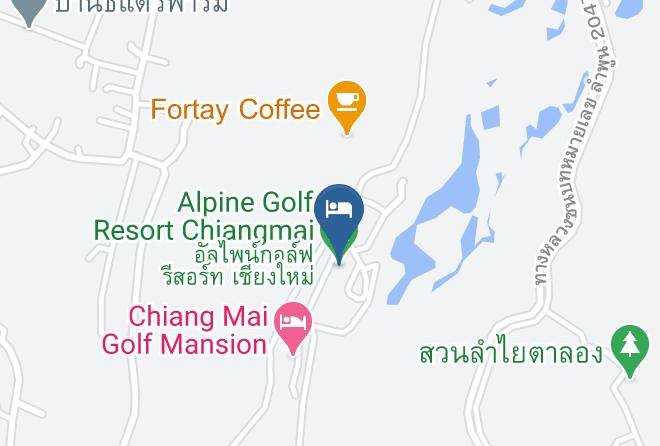 Alpine Golf Resort Chiangmai Map - Lamphun - Amphoe Ban Thi
