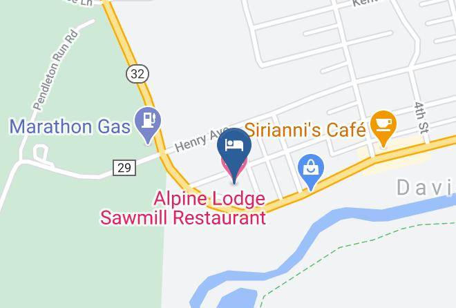 Tucker - Alpine Lodge Sawmill Restaurant Maps