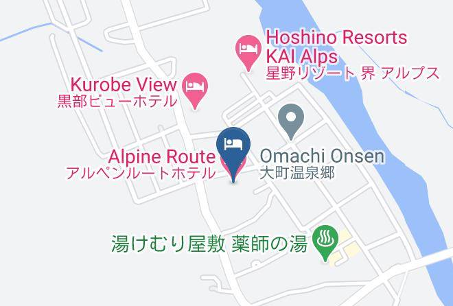 Omachi City - Alpine Route Hotel Maps