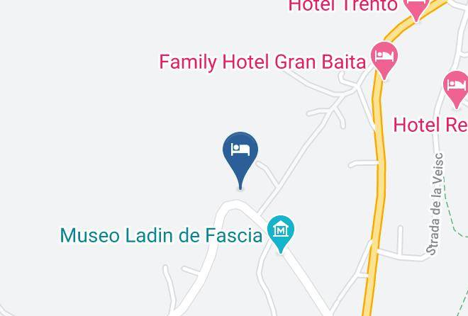 Alpine Touring Hotel Val Di Fassa Dolomiti Map