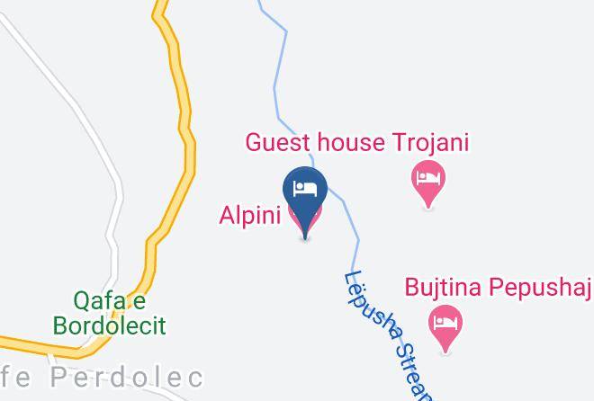 Malesi E Madhe - Alpini Hotel Maps