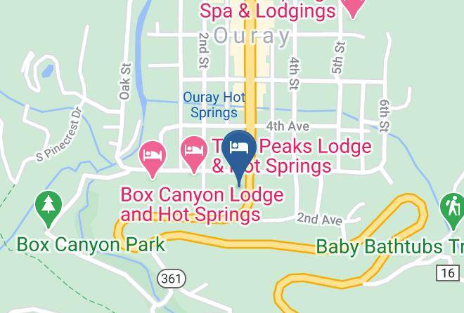 Ouray - Alplily Inn Maps
