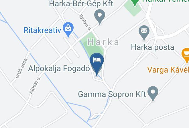 Harka - Alpokalja Fogado Maps