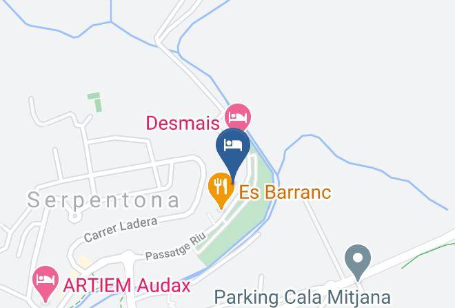 Alta Galdana Playa Map