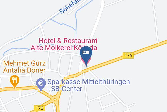 Sommerda - Hotel & Restaurant Alte Molkerei Kolleda Maps