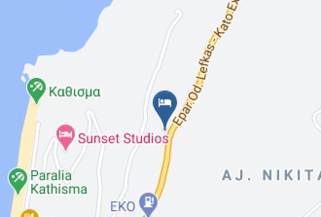Levkas - Althea Studios Agios Nikitas Maps