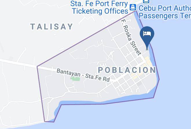 Cebu - Althea White Beach Resort Maps