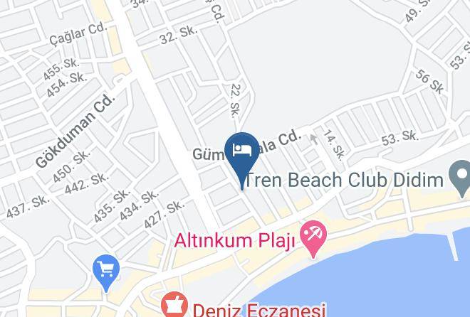 Altinersan Hotel Altinkum Didim Map