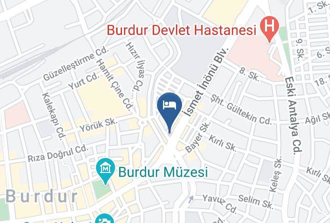 Burdur Sirinevler - Altin Otel Maps