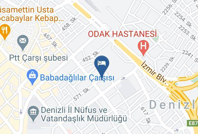 Pamukkale - Altin Pansiyon Denizli Otel Maps