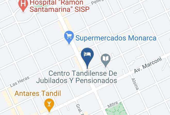 Tandil Partido - Altos Avenida Hotel Tandil Maps