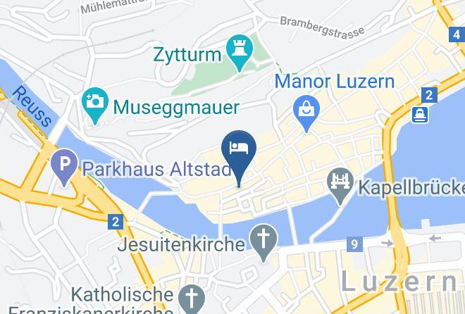 Altstadt Hotel Krone Luzern Map