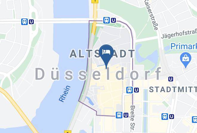 Dusseldorf - Hotel Haus Rheinblick Maps