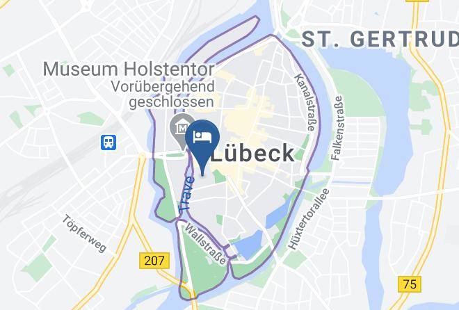 Lubeck - Altstadtgastehaus Grote Maps