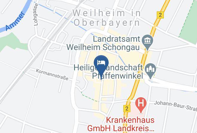 Weilheim Schongau - Altstadthotel Bachbrau Maps