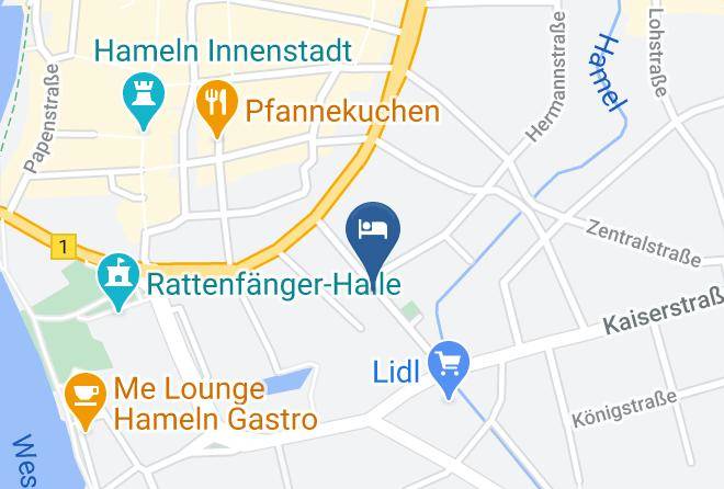 Hameln Pyrmont - Altstadtpension Hameln Maps