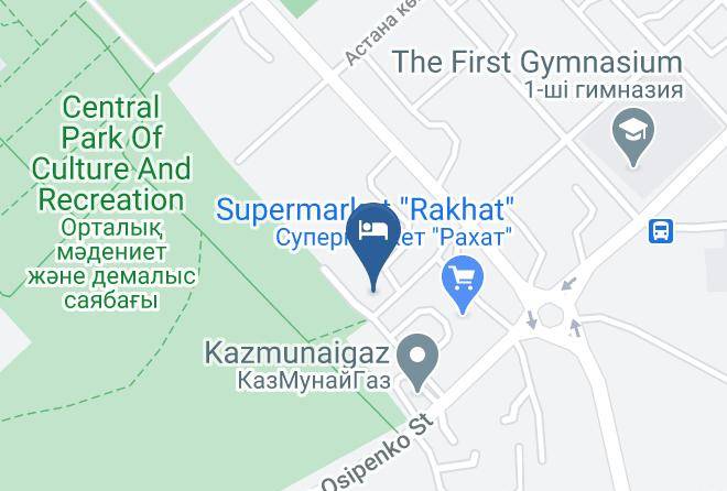 Petropavlovsk - Altyn Adam Hotel Maps