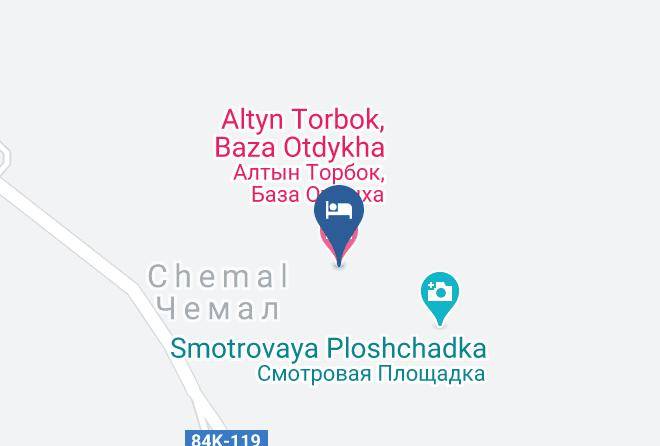 Chemalsky District - Altyn Torbok Baza Otdykha Maps