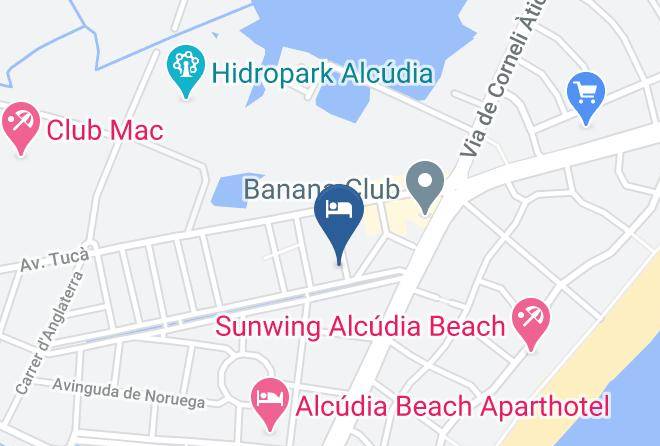 Alua Soul Alcudia Bay Map