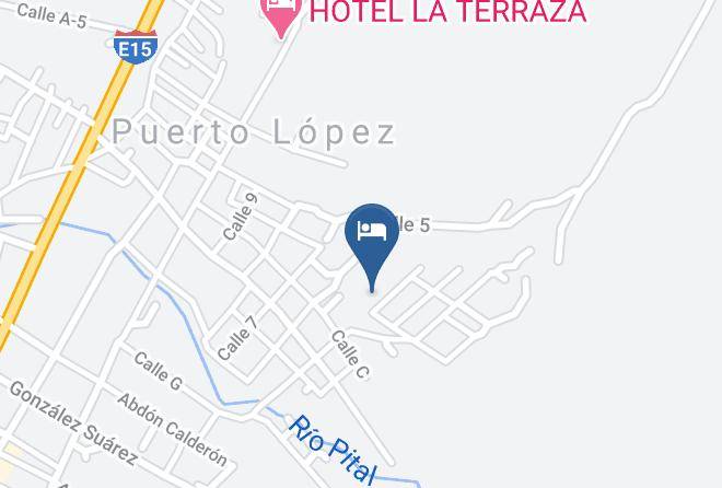 Puerto Lopez - Aluzacamar Alojamiento Alternativo Maps