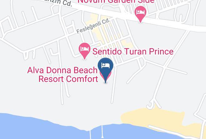 Manavgat - Alva Donna Beach Resort Comfort Maps