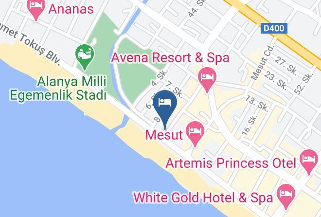 Alanya - Alya Otel Maps