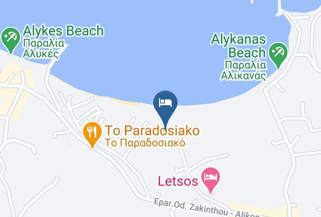 Alykanas Beach Hotel Map