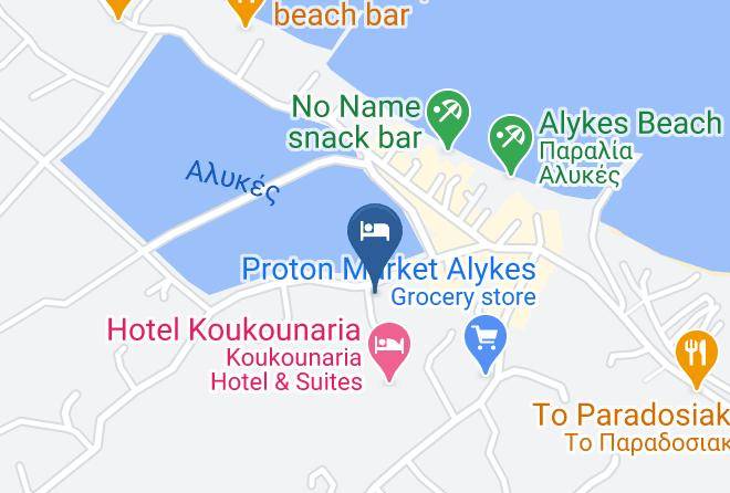 Zakinthos - Alykes Park Bungalows & Apts Maps