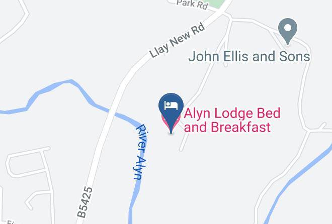 Alyn Lodge Bed And Breakfast Map - Wales - Wrexham