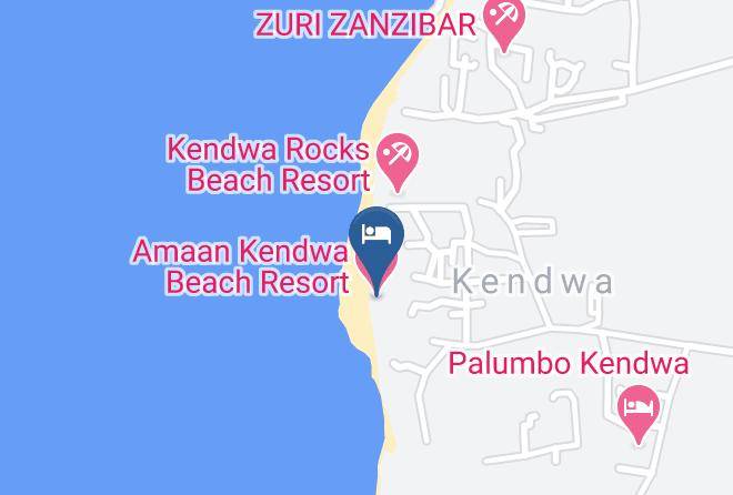 Amaan Kendwa Beach Resort Map