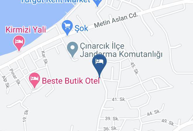 Cinarcik - Amadeus Motel Havuz Maps