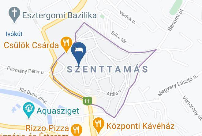 Esztergom - Amadeus Vendeghaz Maps