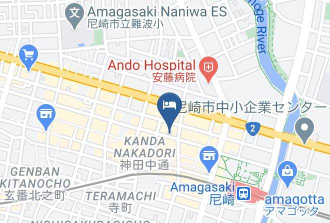 Amagasaki City - Amagasaki Plaza Hotel Hanshin Amagasaki Maps