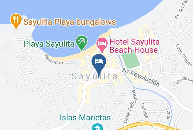 Bahia De Banderas - Amaia Boutique Hotel Sayulita Maps