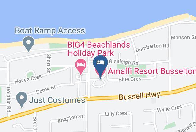 Amalfi Resort Busselton Map