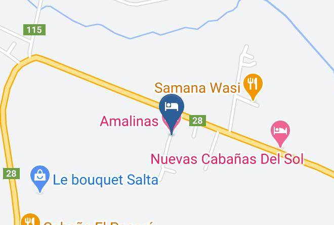 La Caldera - Amalinas Hotel Maps