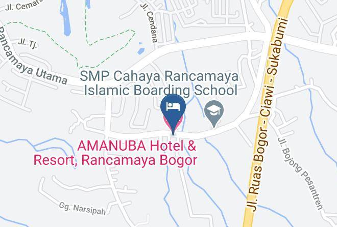 Kota Bogor - Amanuba Hotel & Resort Rancamaya Bogor Maps