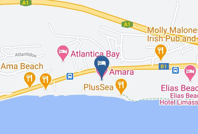 Cyprus - Amara Hotel Maps