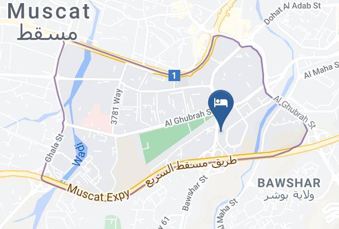 Bawshar - Amarah Hotel Oman Maps
