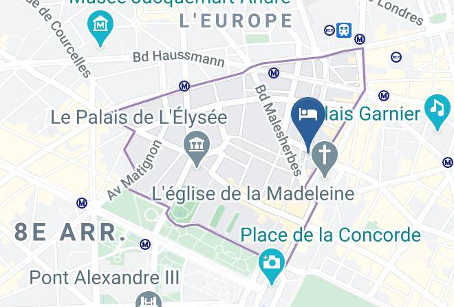 Paris - Amarante Beau Manoir Maps