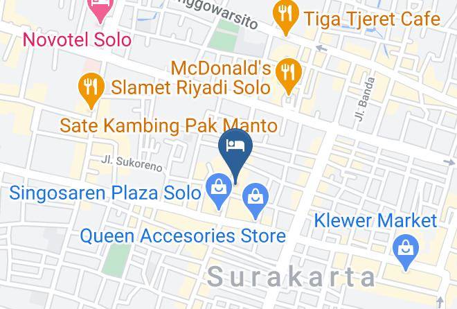 Surakarta - Amarelo Hotel Solo Maps