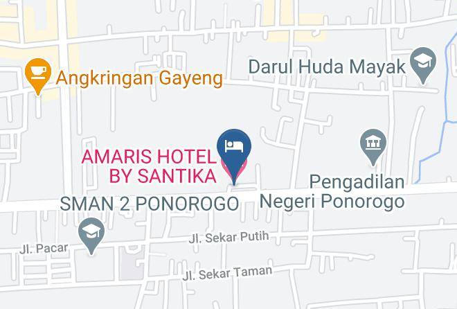 Ponorogo Regency - Amaris Hotel Ponorogo Maps