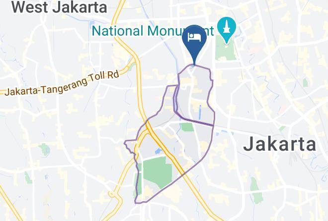 Central Jakarta - Amaris Hotel Fachrudin Tanah Abang Maps