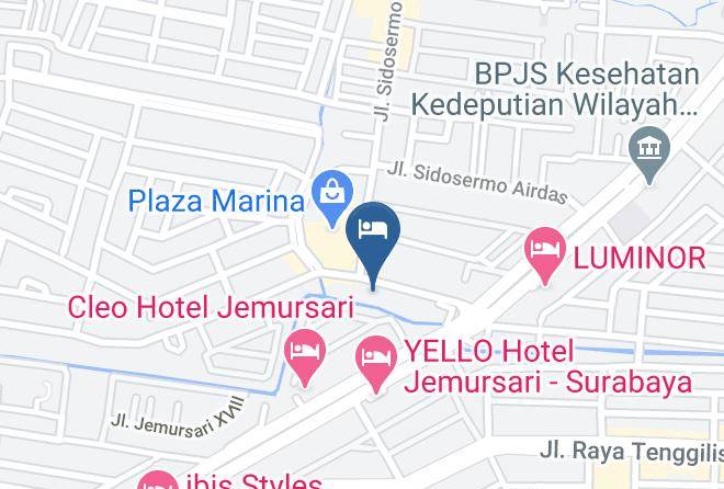 Kota Surabaya - Amaris Hotel Margorejo Surabaya Maps