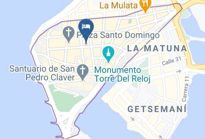 Cartagena De Indias - Amarla Boutique Hotel Cartagena Maps