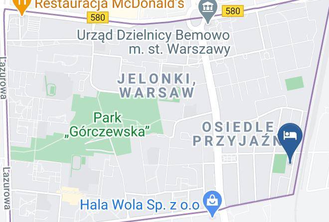 Warsaw - Amarylis B&b Maps