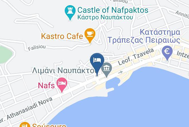 Aitolia And Akarnania - Amaryllis Hotel Nafpaktos Maps
