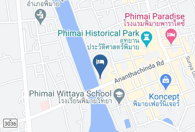 Amphoe Phimai - Amatara Hotel Maps